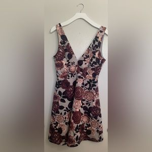 Floral V-neck Dress